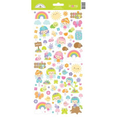 Doodlebug Fairy Garden Sticker - Fairy Garden Icons